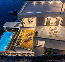 Luxury Beachfront Villa with Heated Infinity Pool near Trogir, Sleeps 8